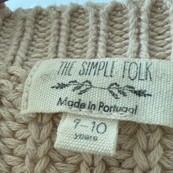 Organic Oatmeal Cotton Cardigan - The Simple Folk - Picture 3 of 4